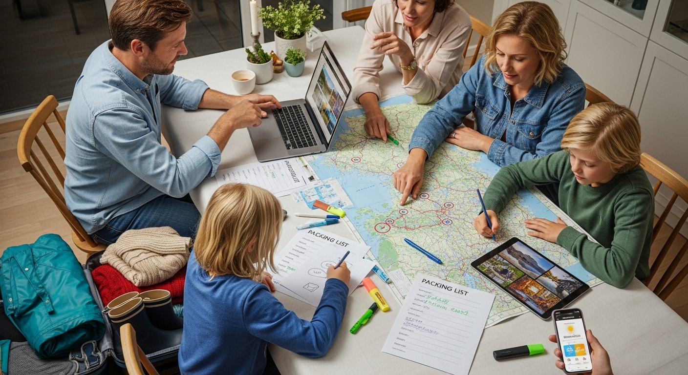 efterårsferie planlægning familie