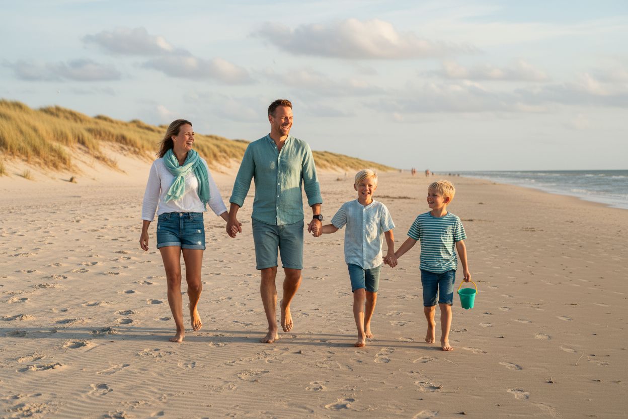 dansk ferie familie strand