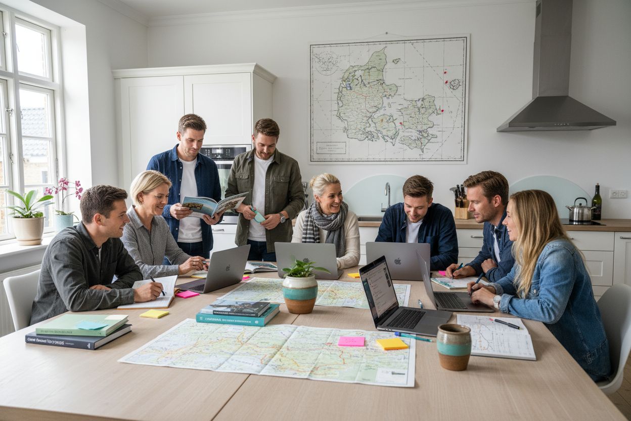 familie planlægger danmarksrejse