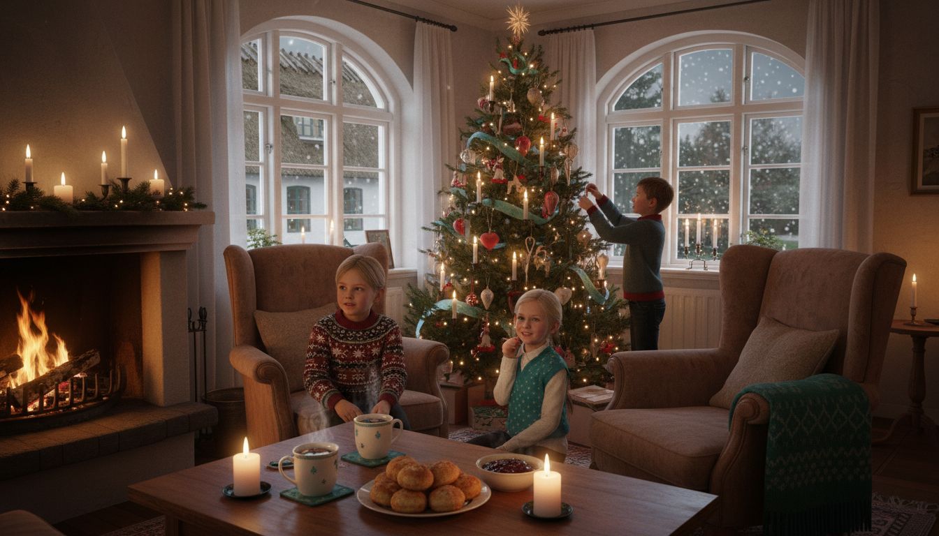Danish family gathered for Christmas Eve