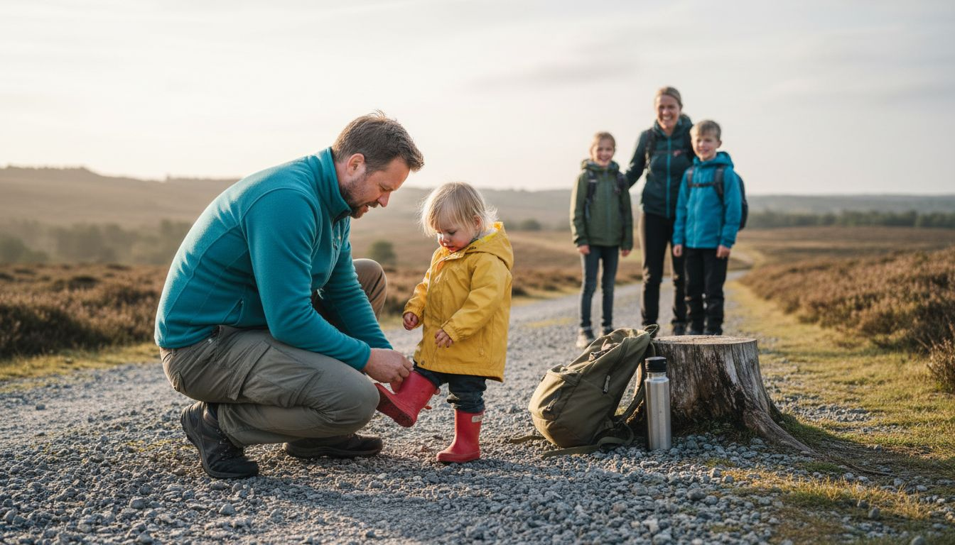En dansk familie pakker rygsækkene og begiver sig ud på eventyr i nationalparken.