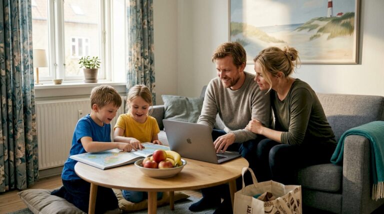 Trinvis rejseplanlægning for børnefamilier i Danmark
