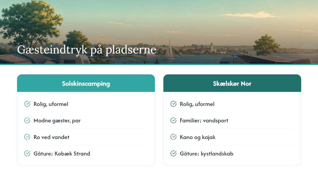 Was sagen die Gäste über die Skælskør-Plätze? — Übersichtsdiagramm