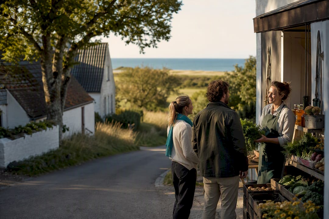 Visitors in the Danish rural community