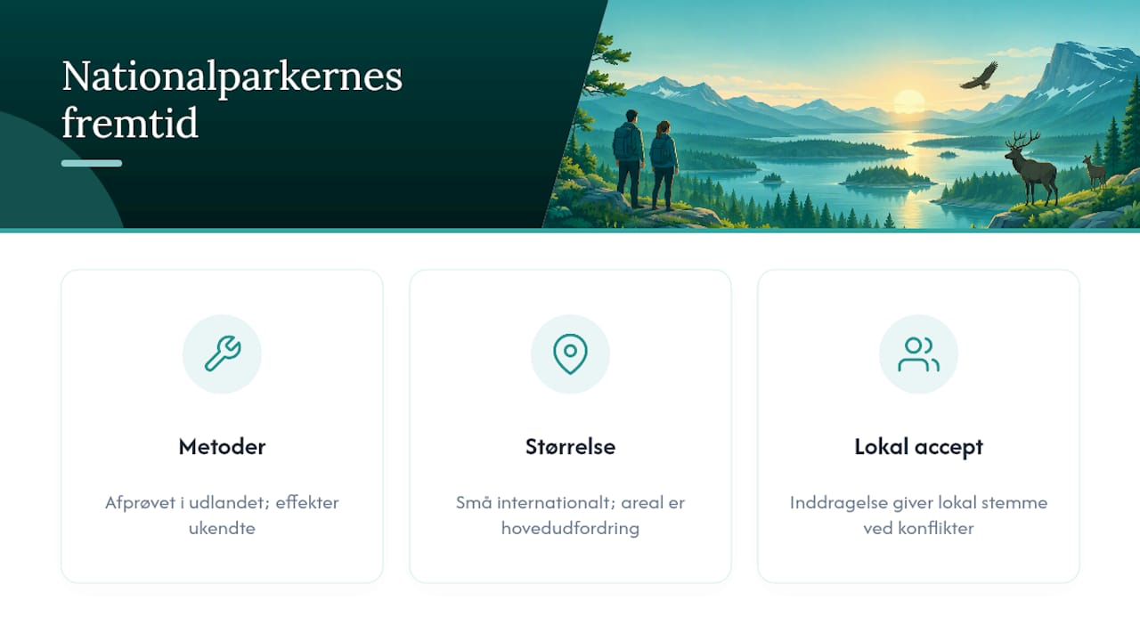Perspektiv: nationalparkernes rolle i fremtiden — overview diagram