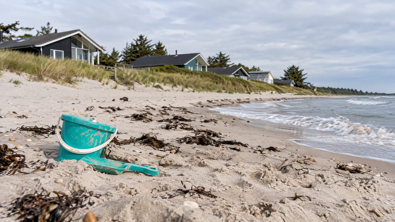 Feriehuse lige ved stranden i Øster Hurup
