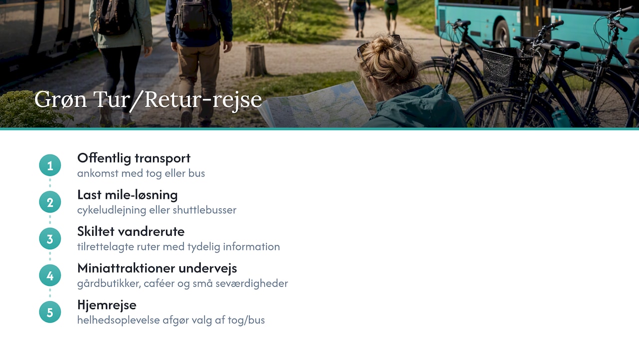 Übersicht über nachhaltige Tagesausflug von Transport bis Erlebnis